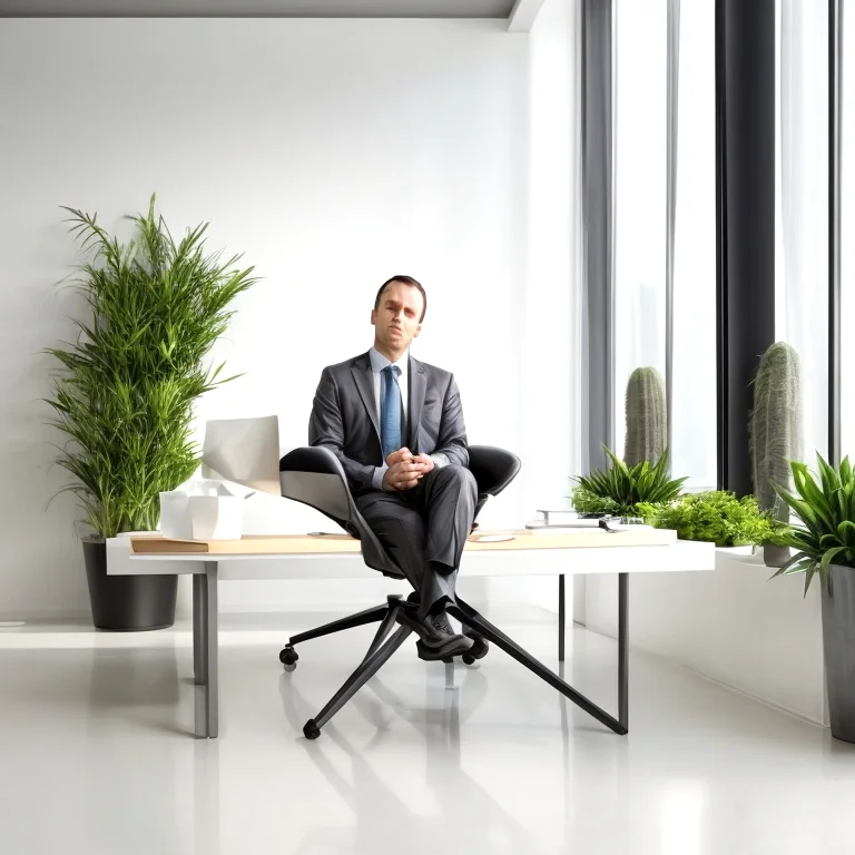 Executive meditating during spiritual transformation course